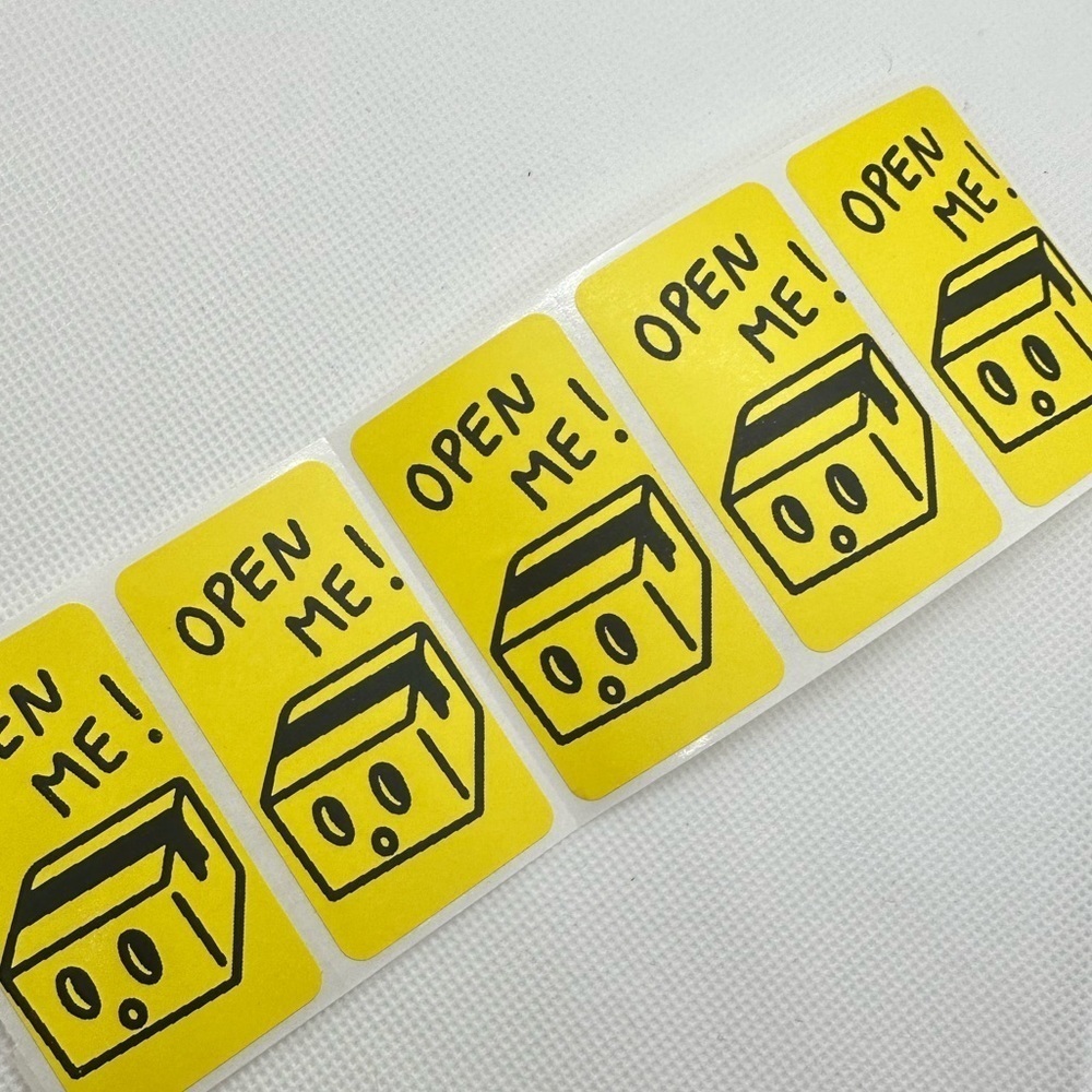 100pcs open me sticker | Stickers for Poshmark | shipping supplies | 2x1 - Picture 3 of 6